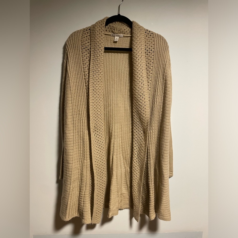 Dana Buchanan open front lobby draped cardigan size M